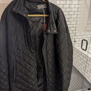 Theory Men's Black Quilted Jacket